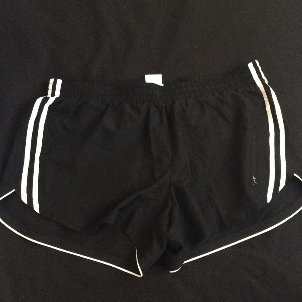 Black athletic shorts